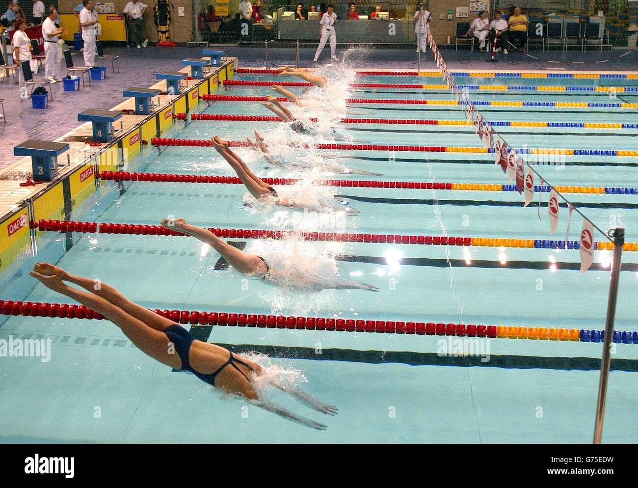 Commonwealth Games Swimming trials Stock Photo