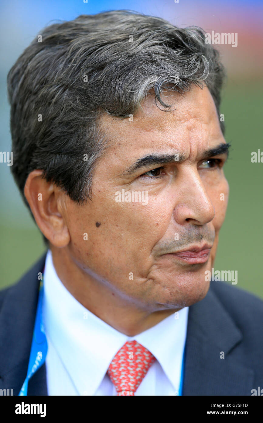 Costa Rica Manager Jorge Luis Pinto Before Fifa World Cup Hi res Stock Costa Rica Manager Jorge Luis Pinto Before Fifa World Cup Hi res Stock
