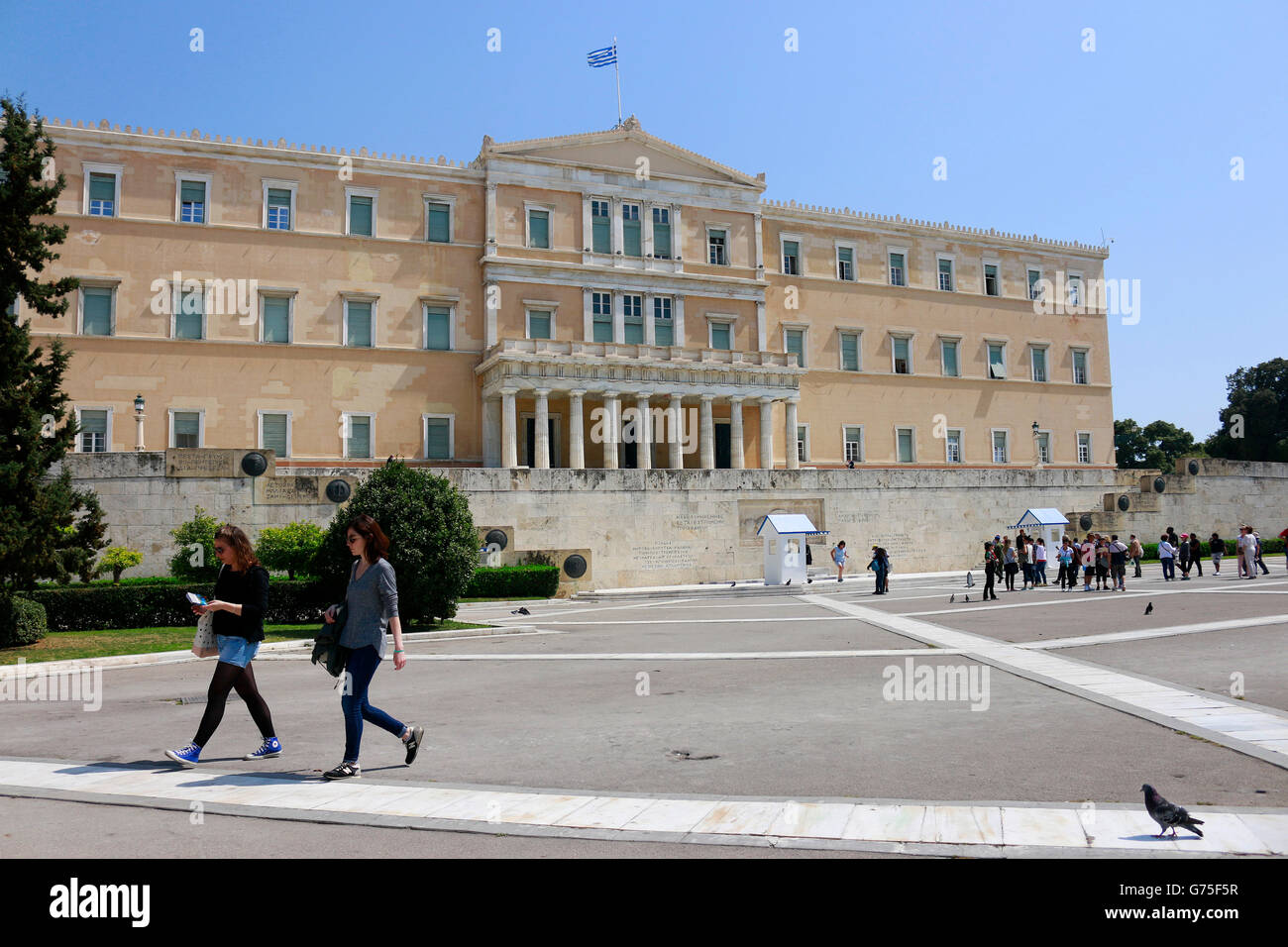 Parlamentsgebaeude, Athen, Griechenland. Stock Photo