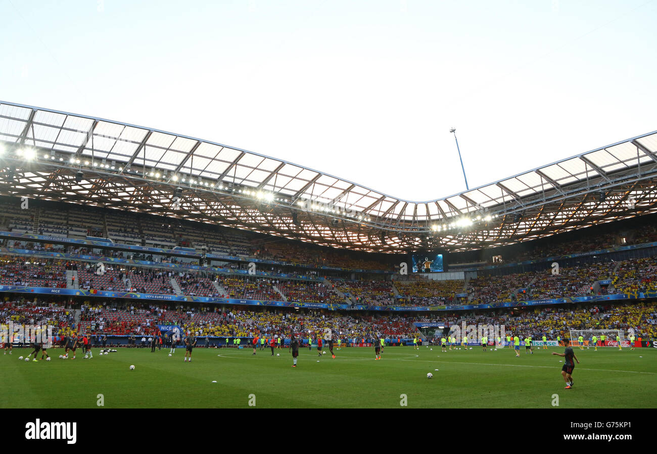 Panoramic View Of Allianz Riviera Stade De Nice Stadium During The Uefa Euro 16 Game Sweden V Belgium Stock Photo Alamy