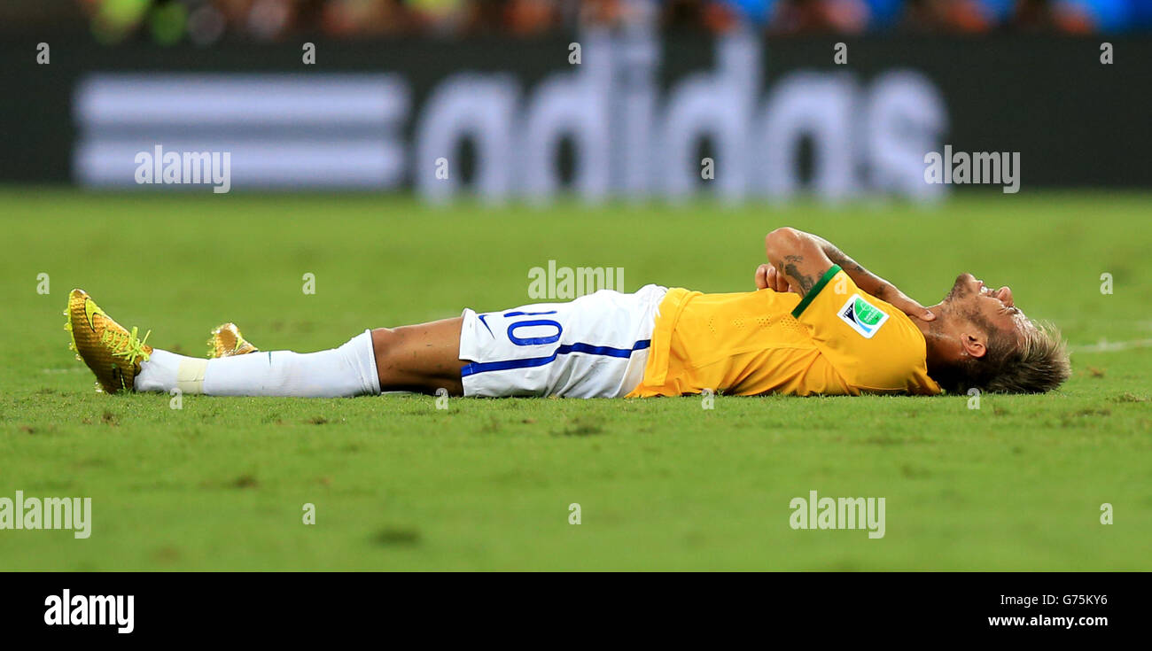 Brazil's Neymar during the quarter final match at the Estadio Castelao, Fortaleza. Stock Photo