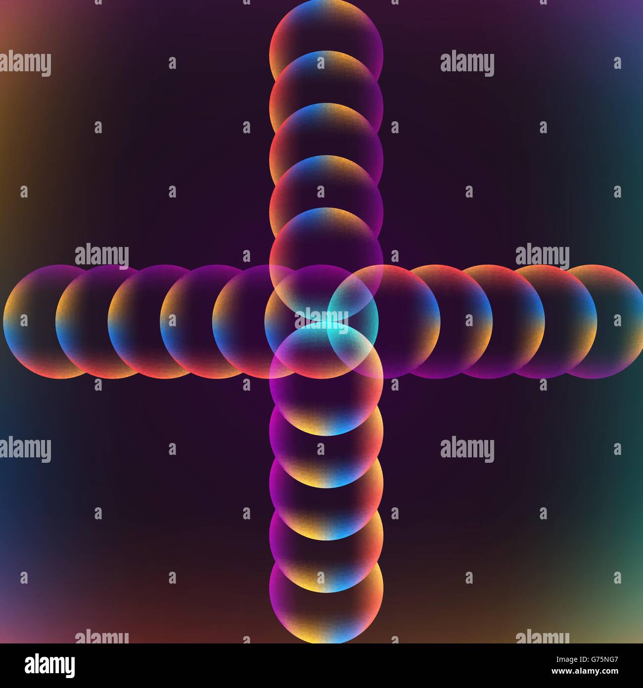 Abstract vibrant background with circles Stock Vector Image & Art - Alamy