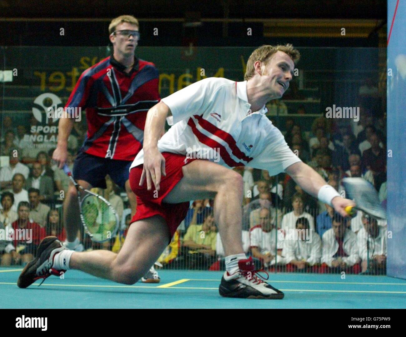 At the commonwealth games at the national squash centre hires stock
