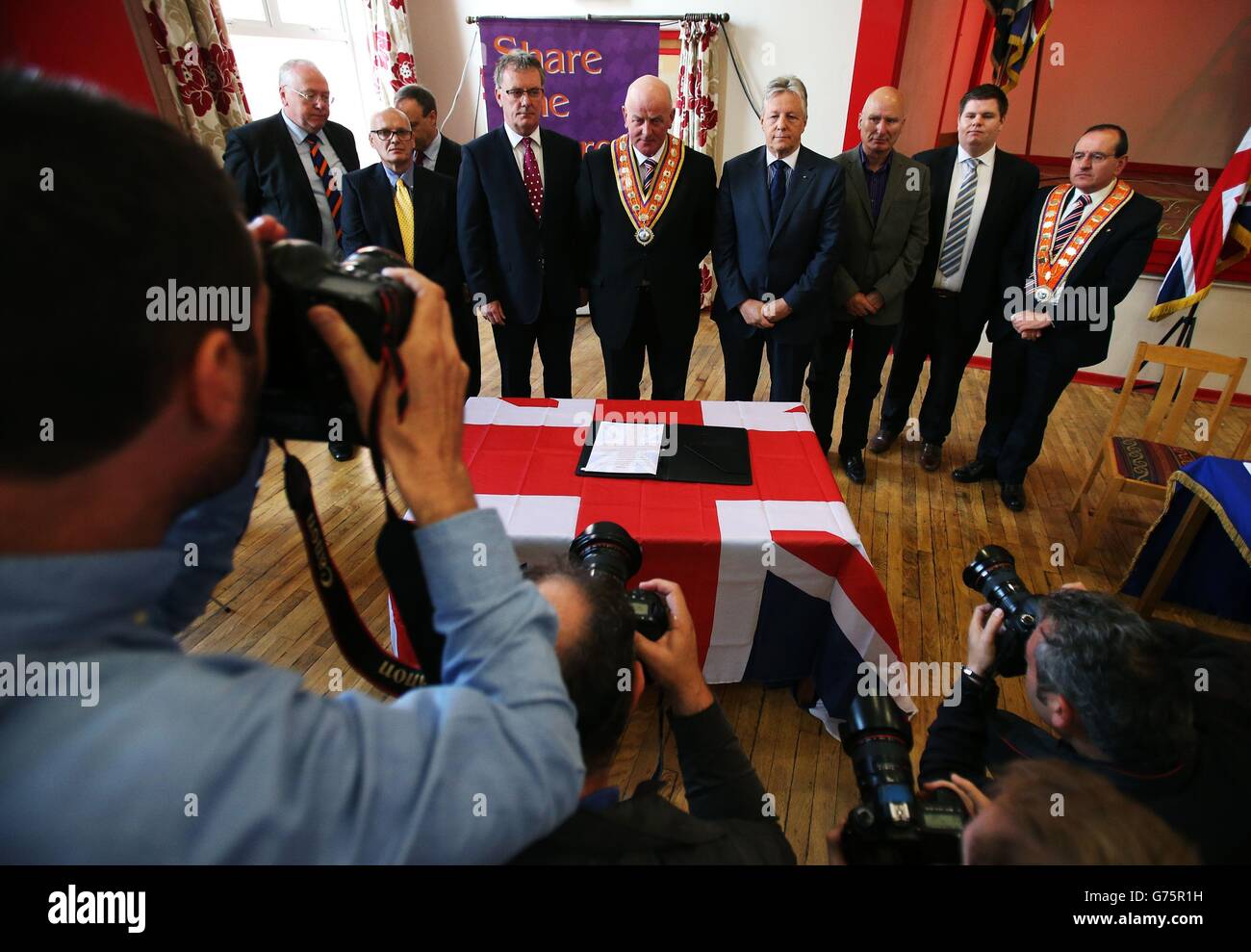 Orange Order parade decision Stock Photo Alamy