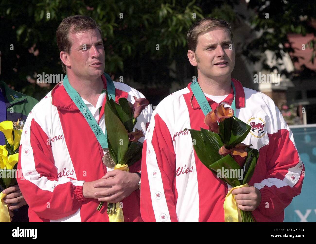 Welsh bronze medallists James BirkettEvans (left) and Michael Wixey at