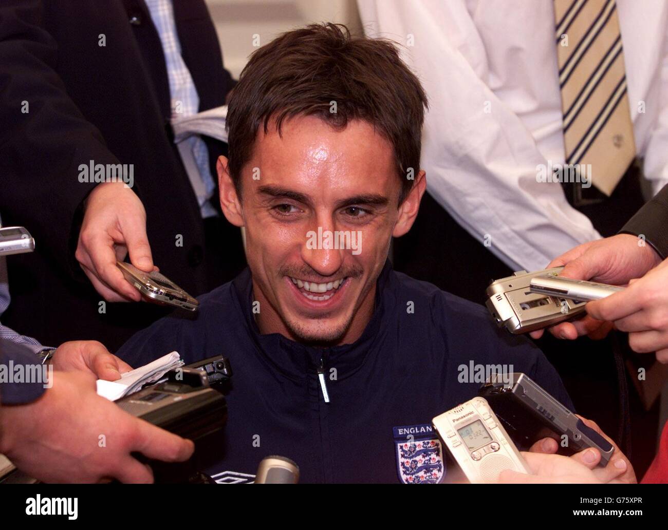 Gary Neville - England press conference Stock Photo - Alamy