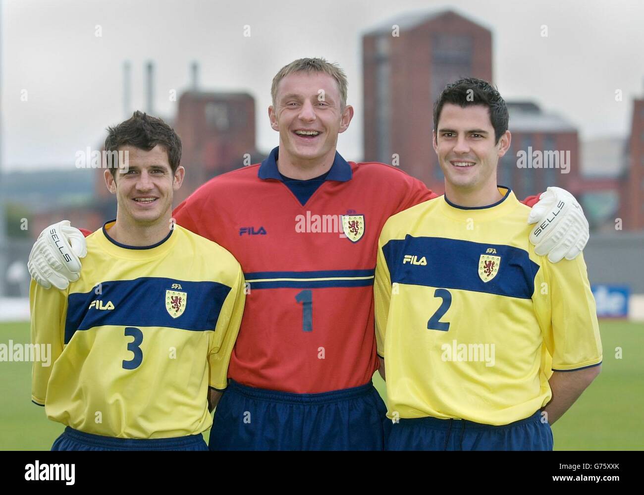 Scotland football team members from left stevie crawford hires stock