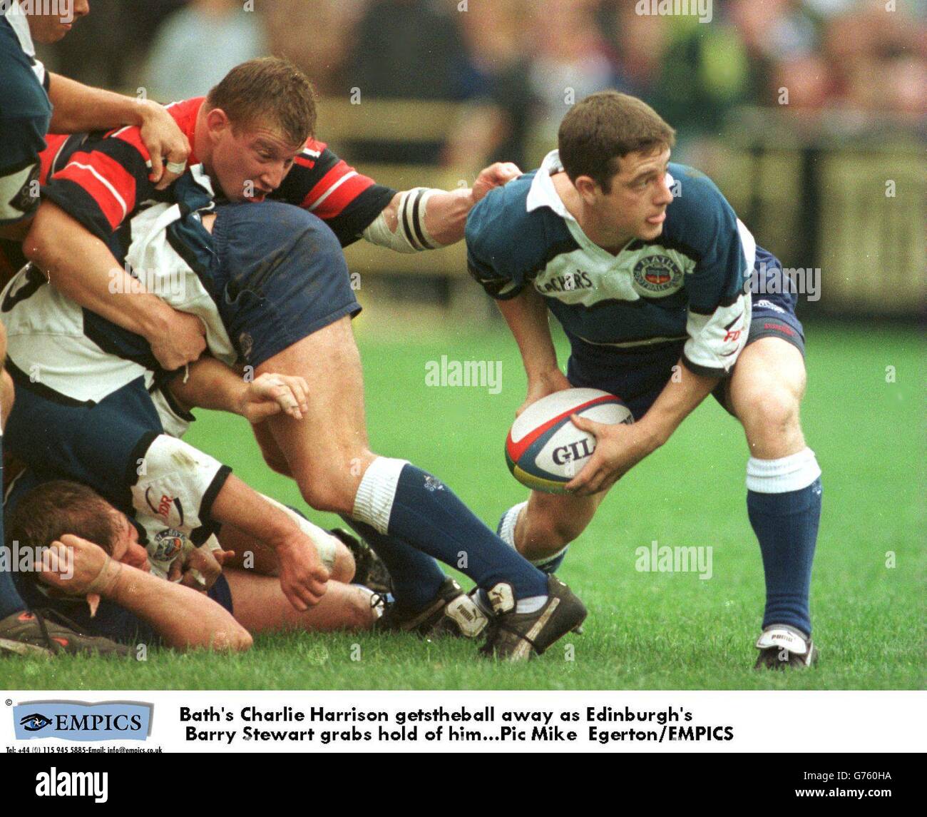 RUGBY UNION ... European Cup, Bath v Edinburgh. Bath's Charlie Harrison ...