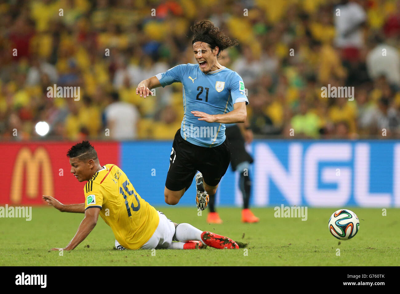Soccer Fifa World Cup 2014 Round Of 16 Colombia V Uruguay Stock Photo Alamy