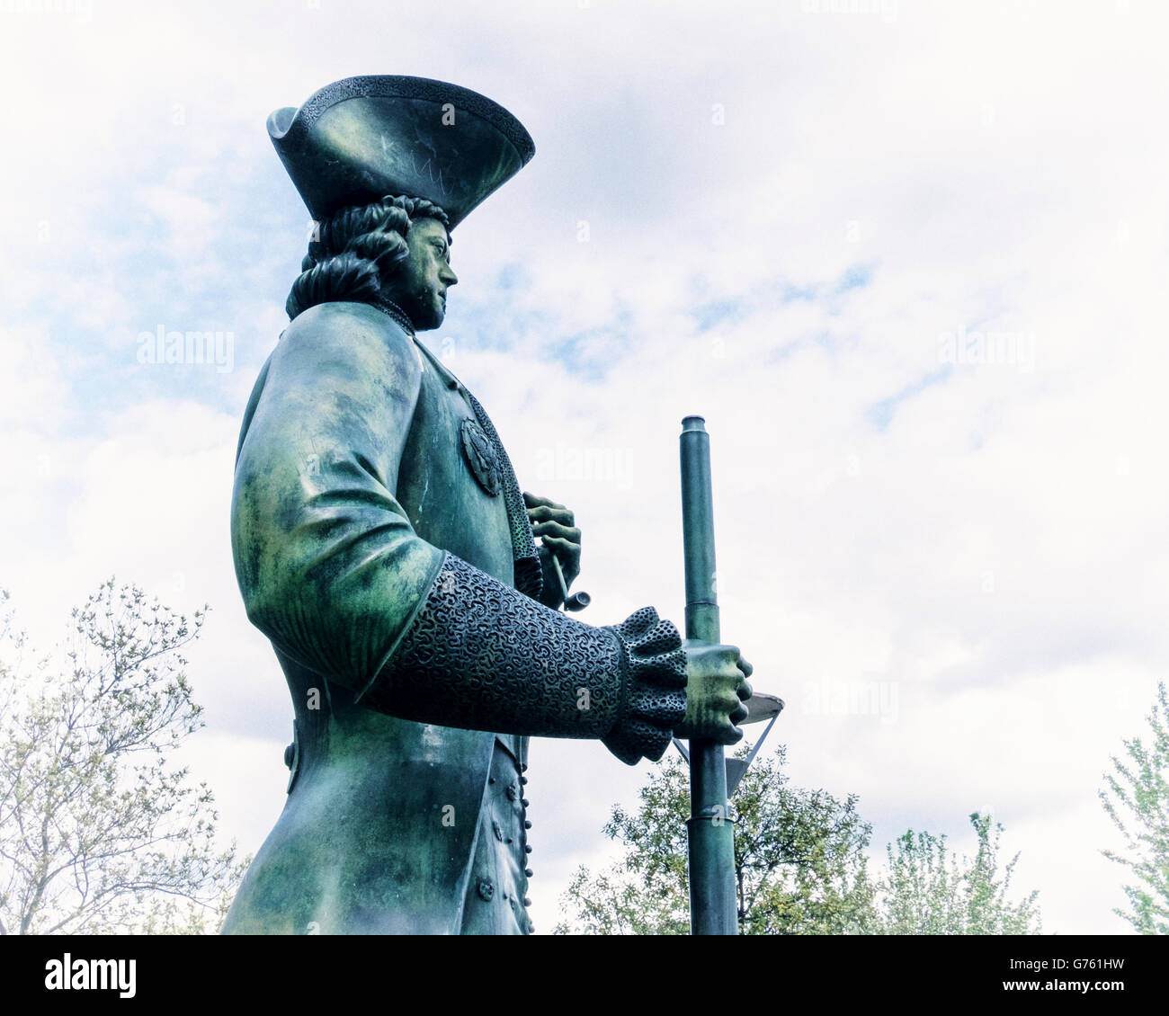 Russian Czar, Peter the Great Monument, Deptford, London Stock Photo