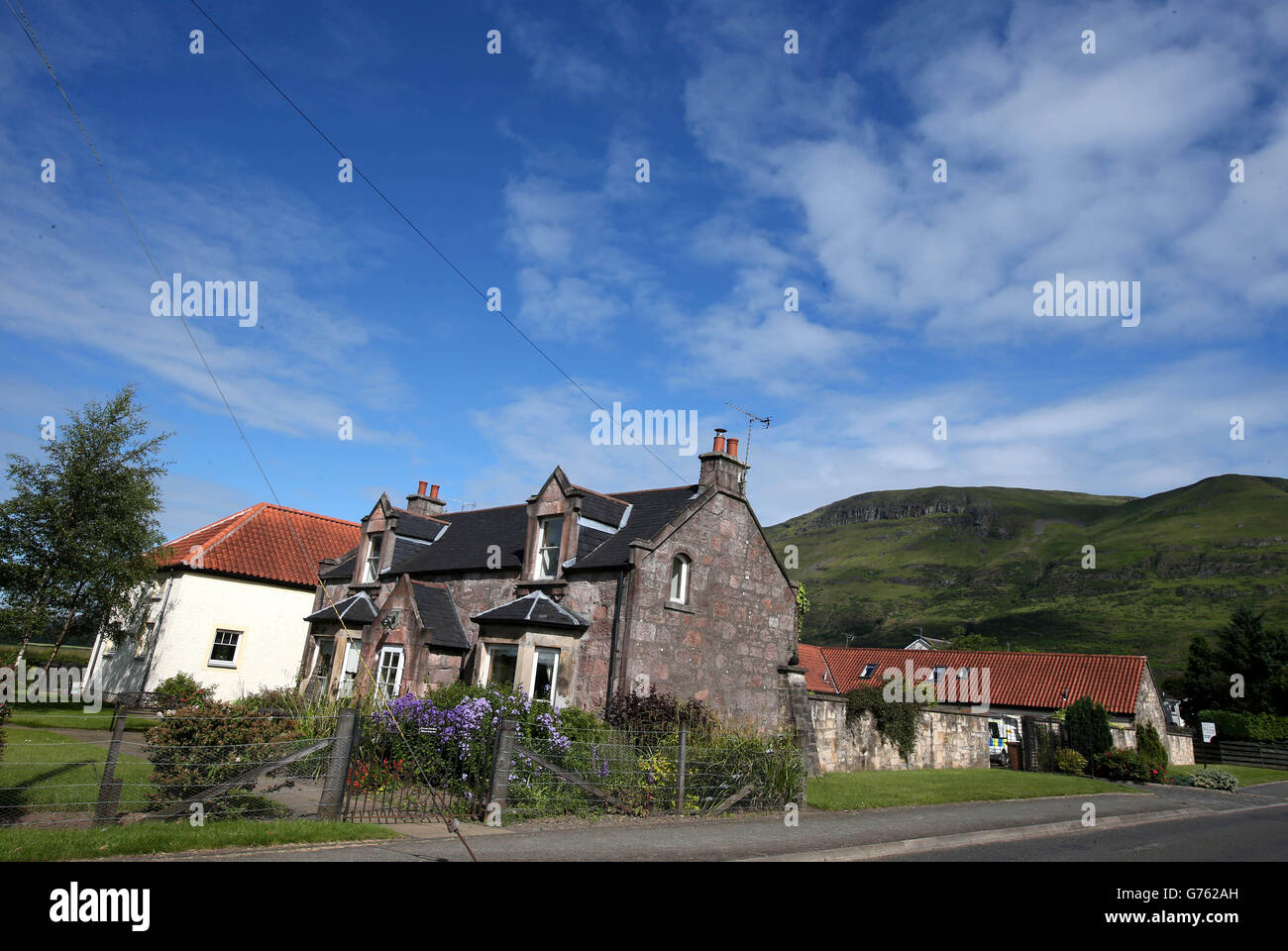 A general view of Boll Holiday Cottages in Alva after the body of Colin