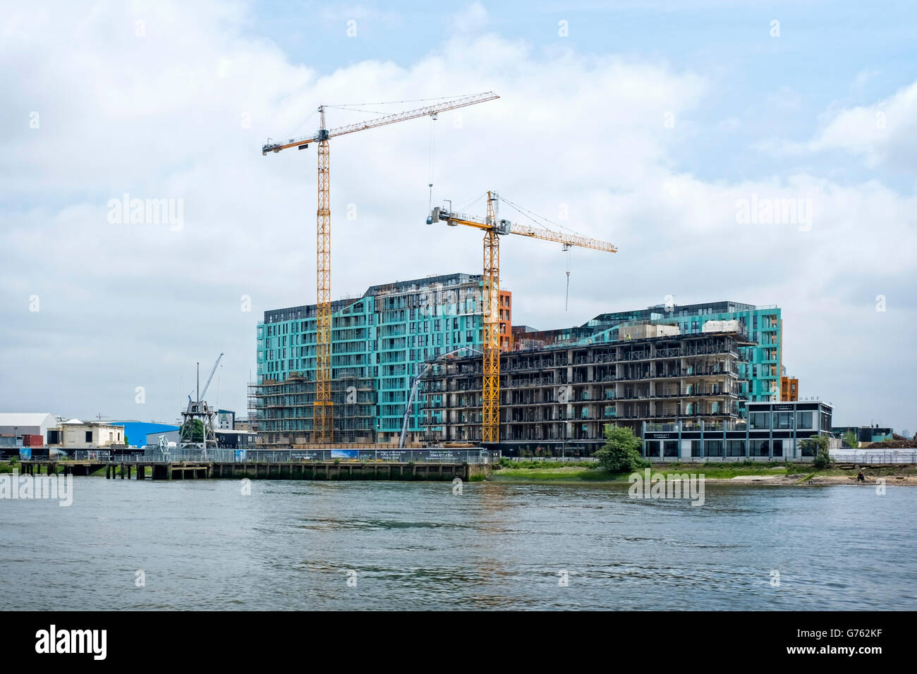 London, Greenwich, Enderby Wharf. Newbuild, luxury apartments and