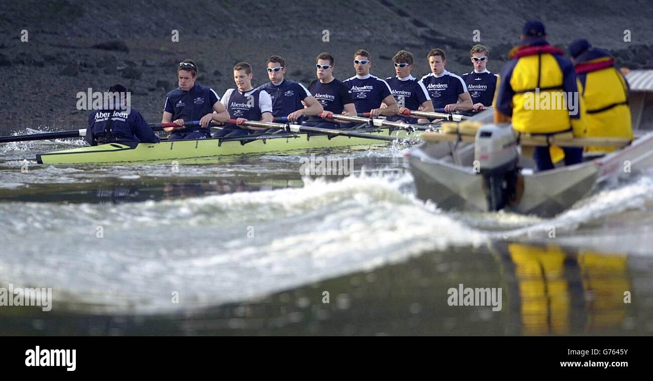 Oxford University Boat Race crew Stock Photo Alamy