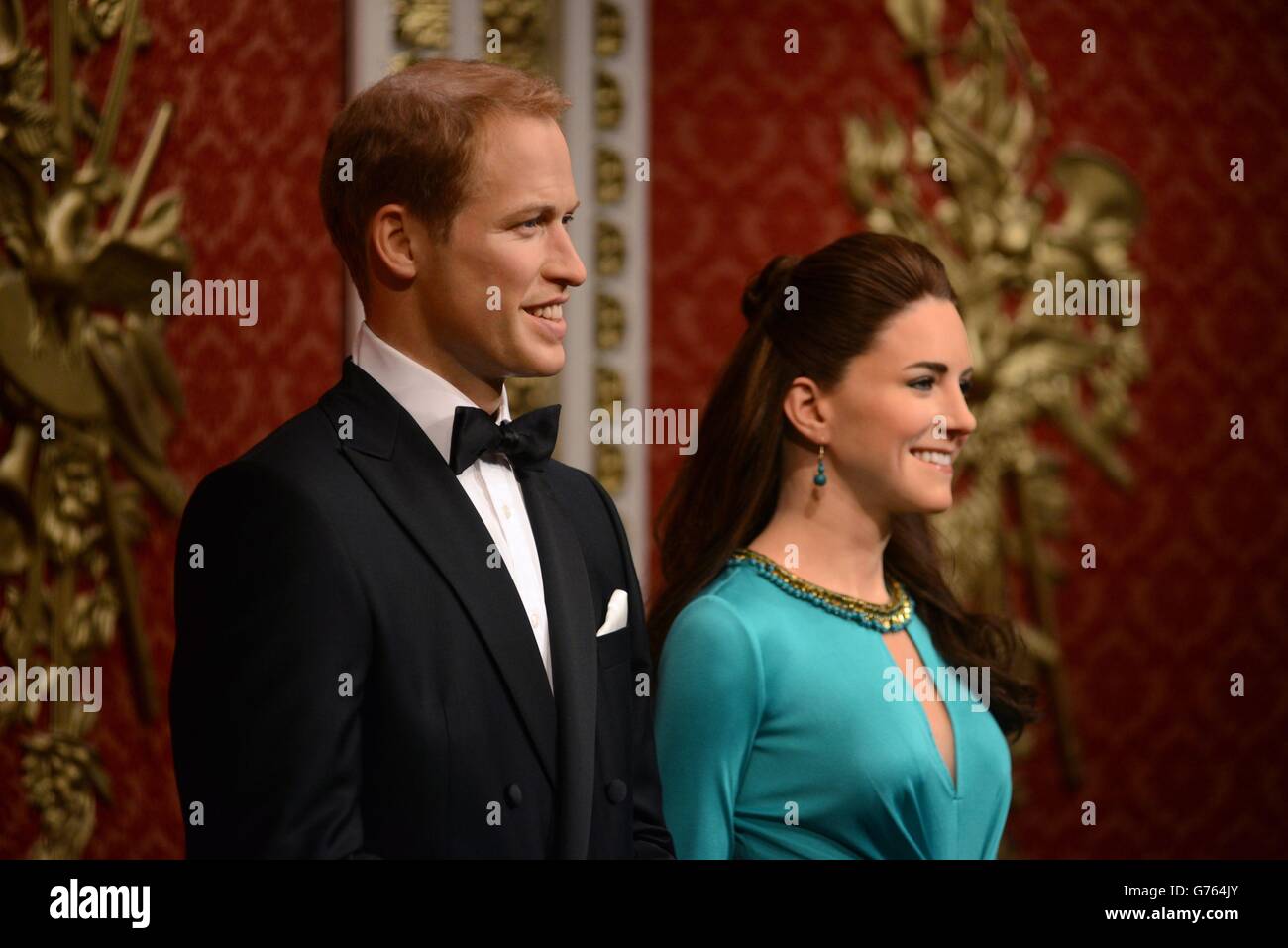 Wax figures of the Duke and Duchess of Cambridge are unveiled at Madame
