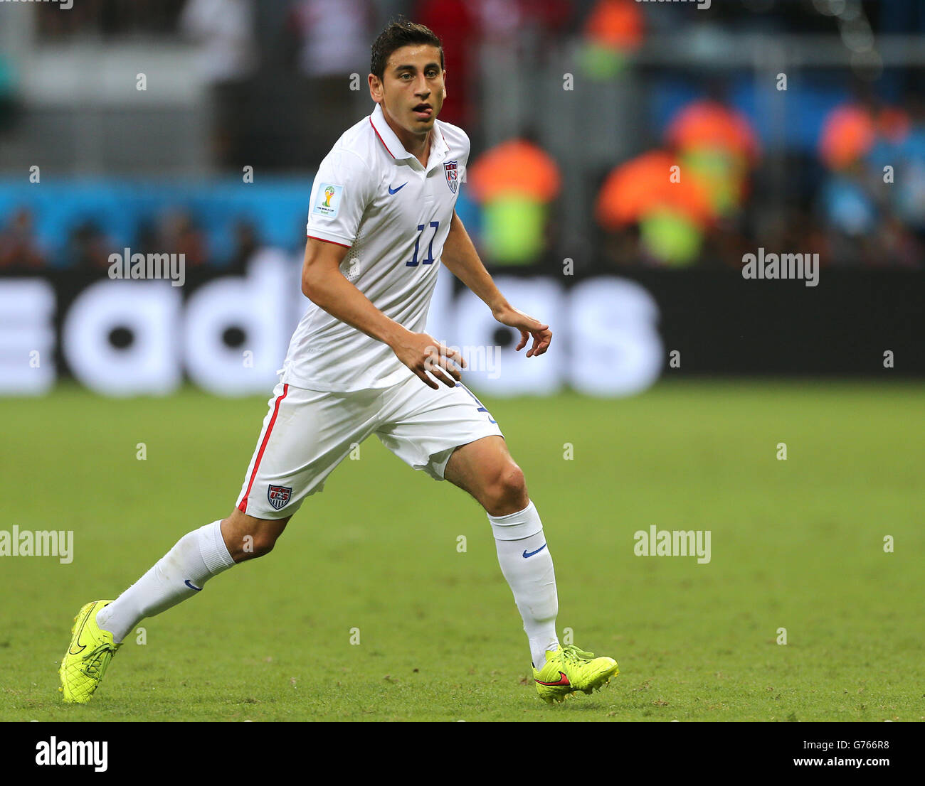 Soccer FIFA World Cup 2014 Round of 16 Belgium v USA Arena Fonte Nova. Alejandro Bedoya
