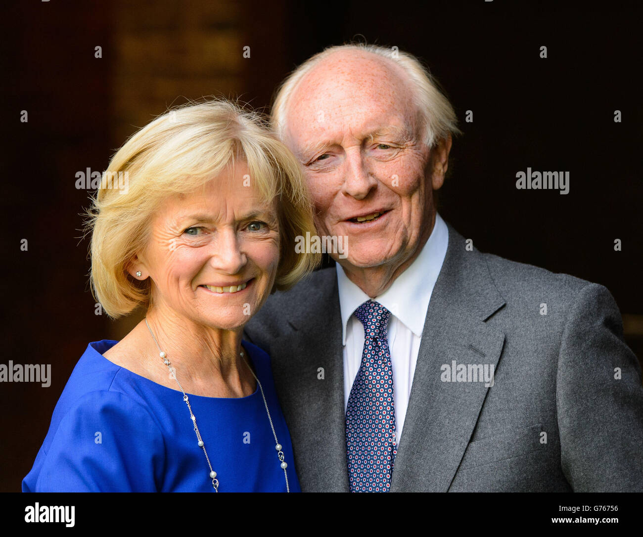 Lord Kinnock and his wife Glenys arriving at the Labour Summer Party at the Roundhouse, in Camden, north London. Stock Photo