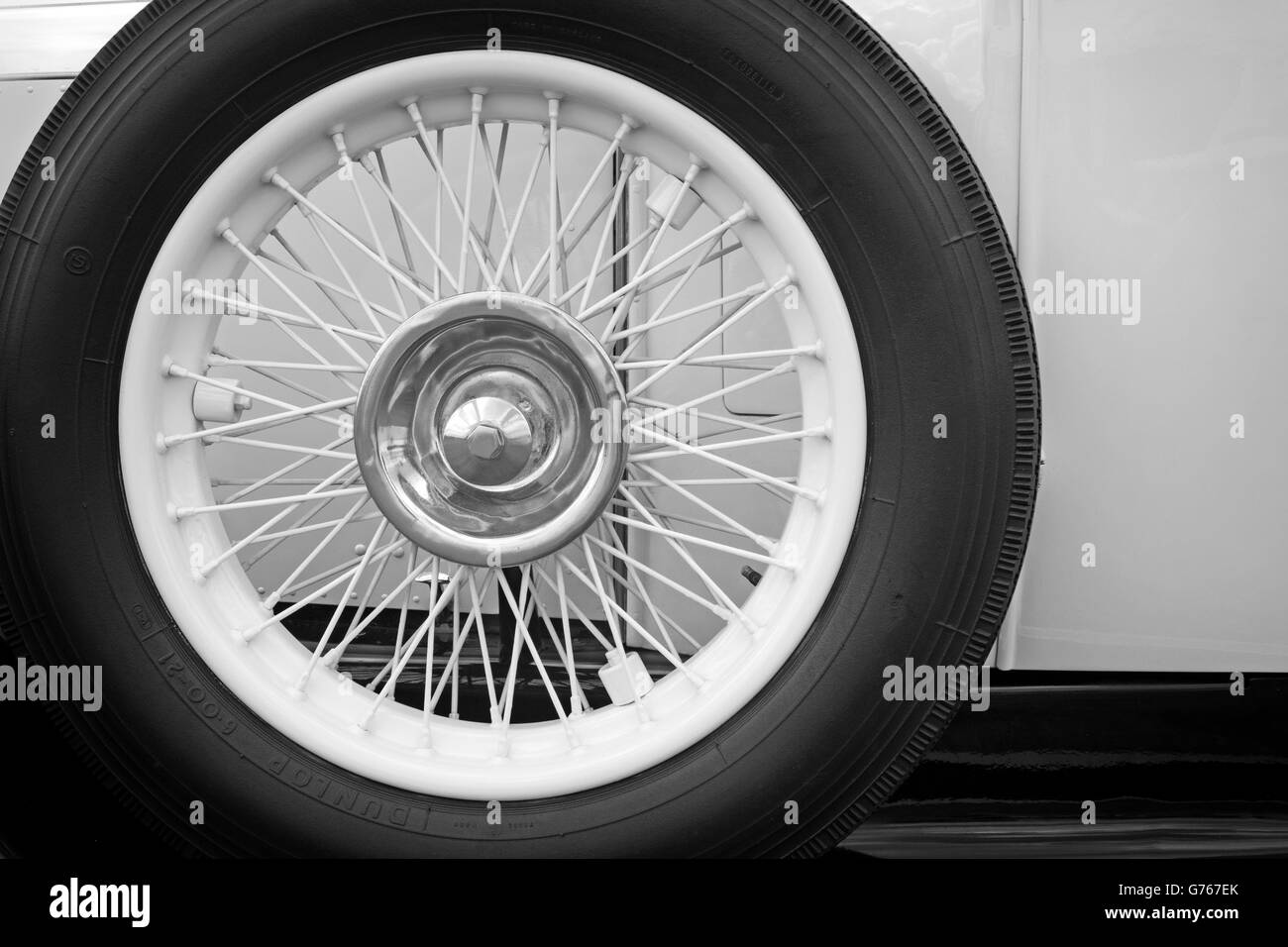 Rolls Royce Spare Tyre Stock Photo Alamy