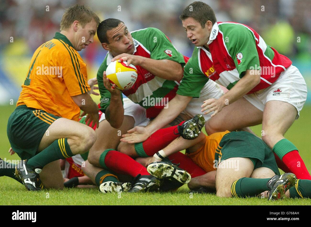 Wales v Australia rugby sevens Commonwealth Games Stock Photo Alamy