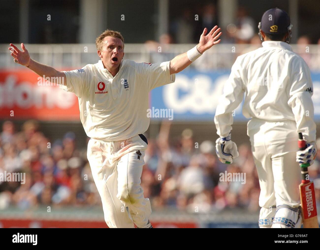 England v India Dominic Cork Stock Photo Alamy