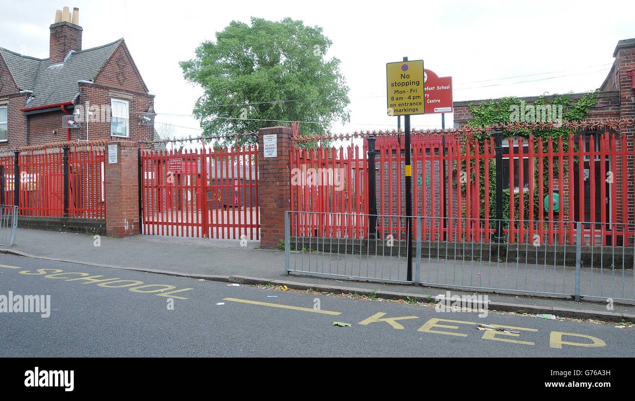Exterior of St Benedict's Infant School, in Small Heath, Birmingham, where Joyce Sale was fined