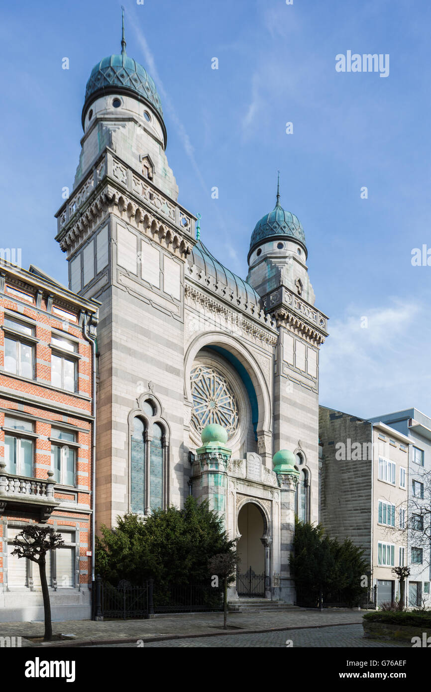 Belgium, Antwerp, synagogue Bouwmeesterstraat Stock Photo - Alamy