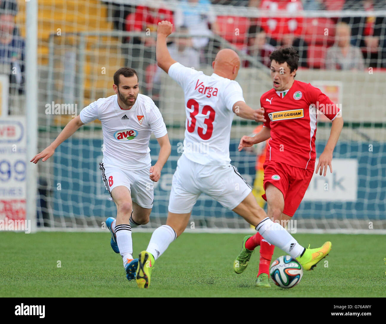 Soccer - UEFA Champions League - Second Round Qualifying - First Leg - Cliftonville v Debrecen - Solitude Stock Photo