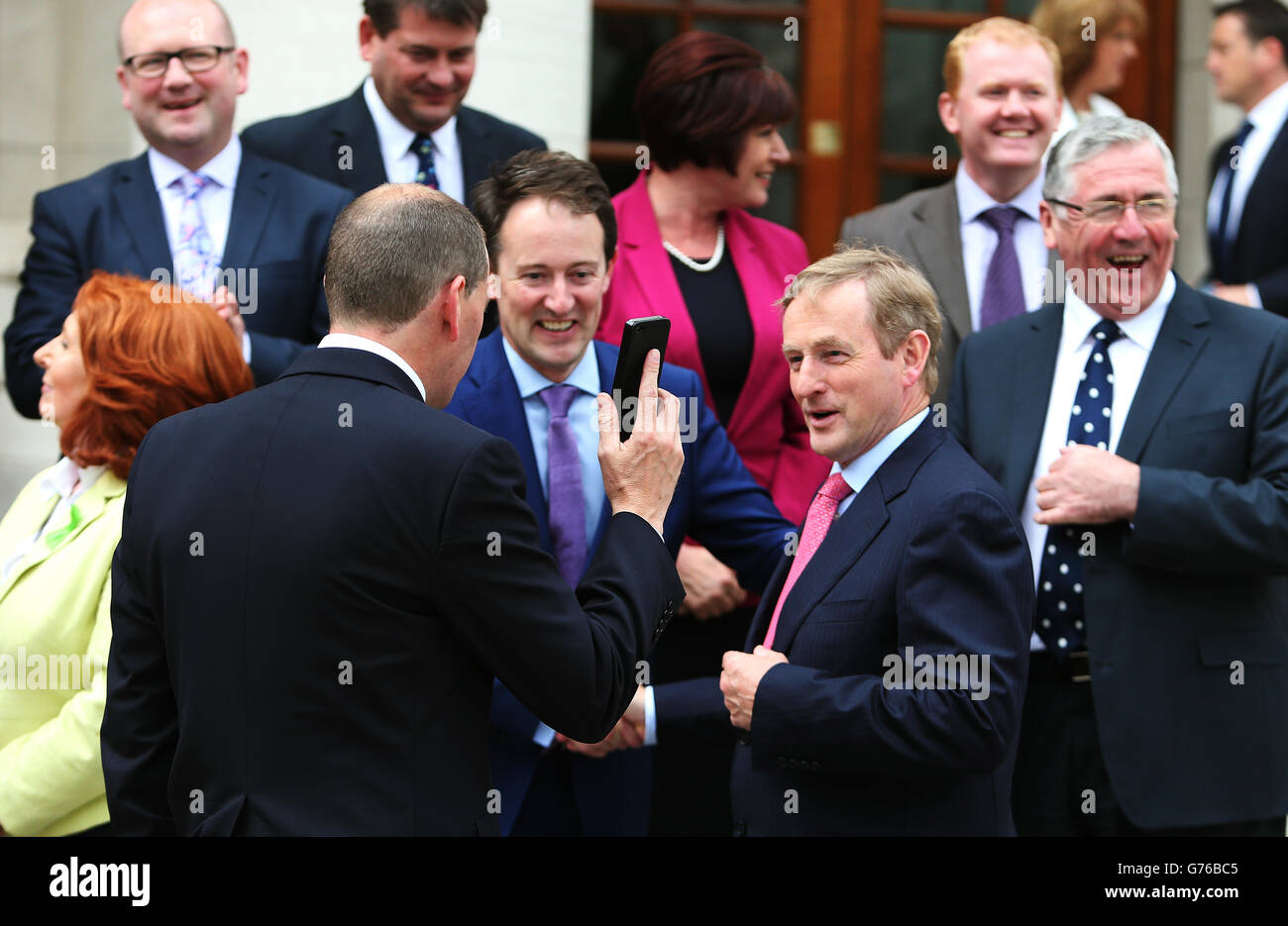Taoiseach, Enda Kenny attends a photocall with newly announced