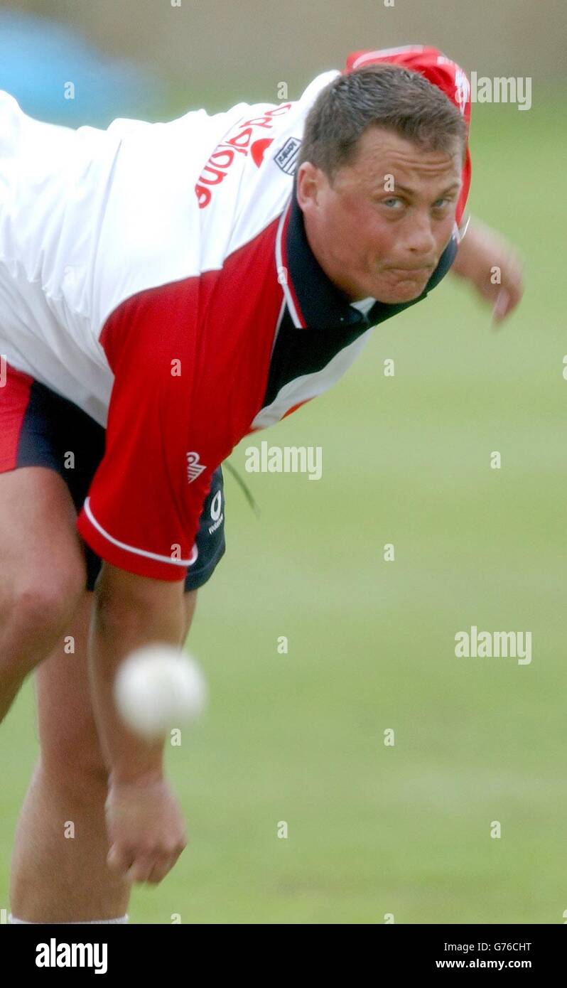 England Cricket Practice New Zealand Stock Photo