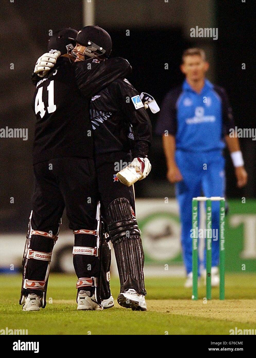 New Zealand v England Cricket Stock Photo Alamy