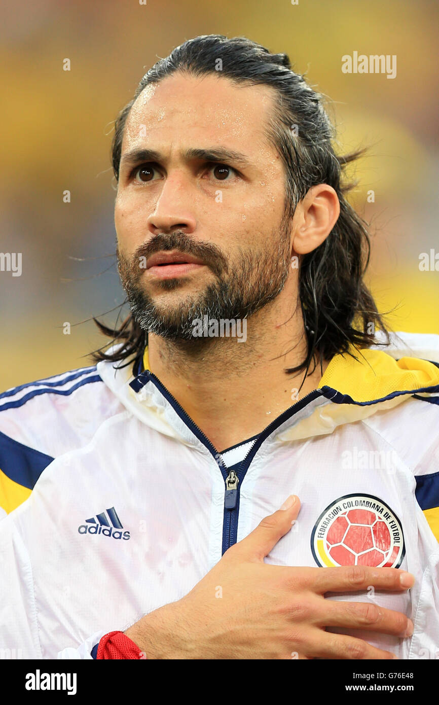 Soccer - FIFA World Cup 2014 - Round of 16 - Colombia v Uruguay - Estadio do Maracana. Mario Yepes, Colombia Stock Photo