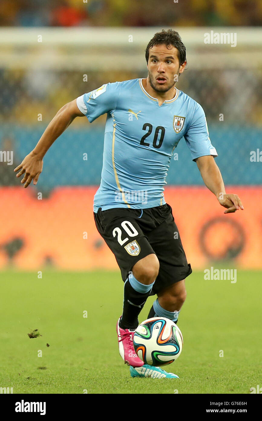 Soccer - FIFA World Cup 2014 - Round of 16 - Colombia v Uruguay - Estadio do Maracana. Alvaro Gonzalez, Uruguay Stock Photo