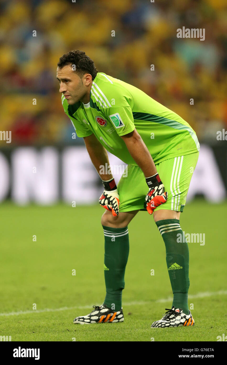 Soccer - FIFA World Cup 2014 - Round of 16 - Colombia v Uruguay - Estadio do Maracana. David Ospina, Colombia goalkeeper Stock Photo