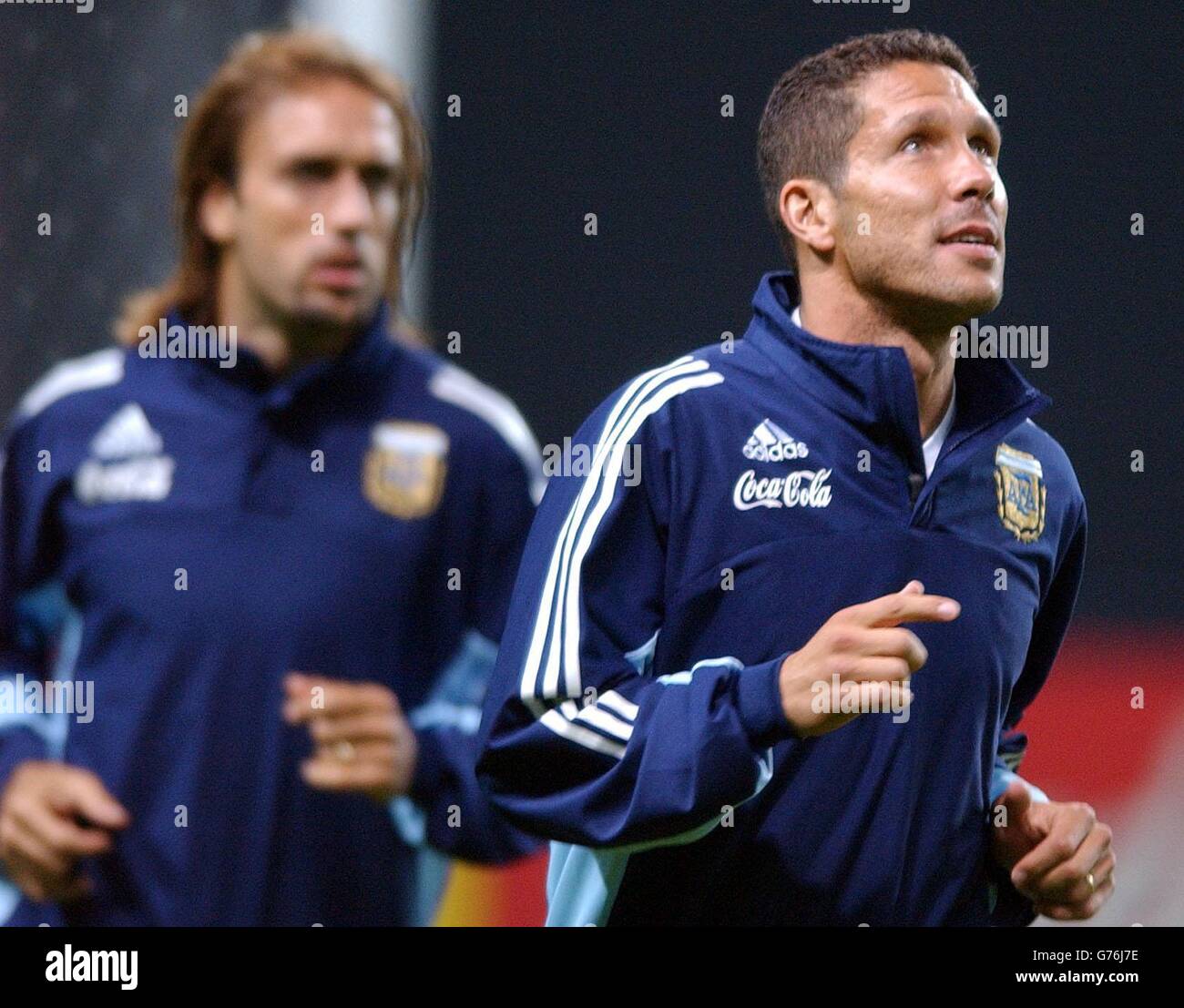 Argentina Team Training Stock Photo