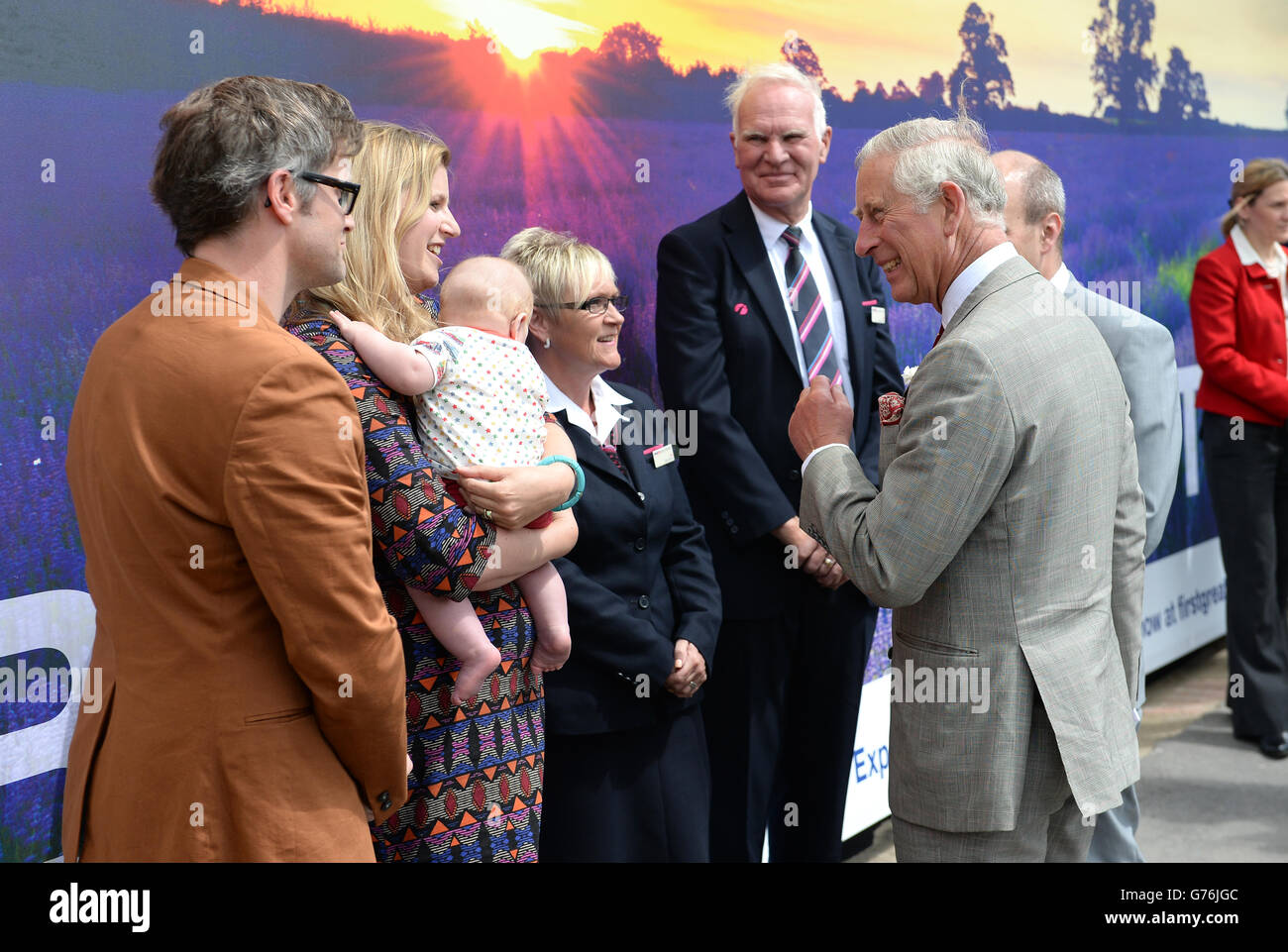 Prince of Wales visits Somerset Stock Photo Alamy