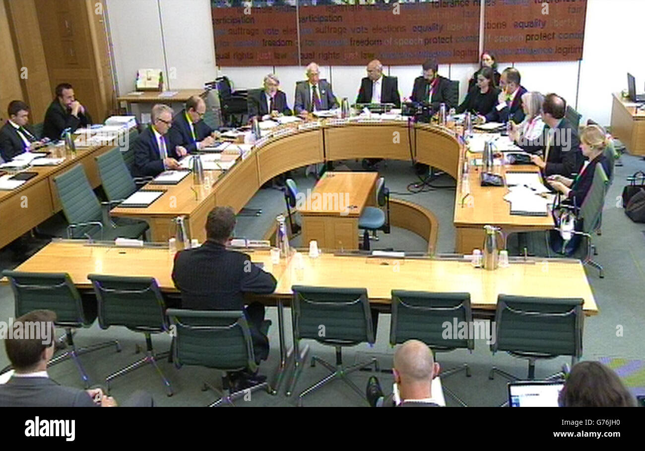 Home Office Permanent secretary Mark Sedwill appearing in front of the
