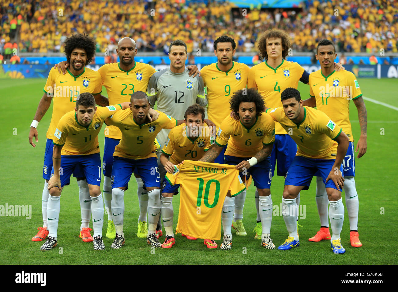 Soccer - FIFA World Cup 2014 - Semi Final - Brazil v Germany - Estadio Mineirao Stock Photo