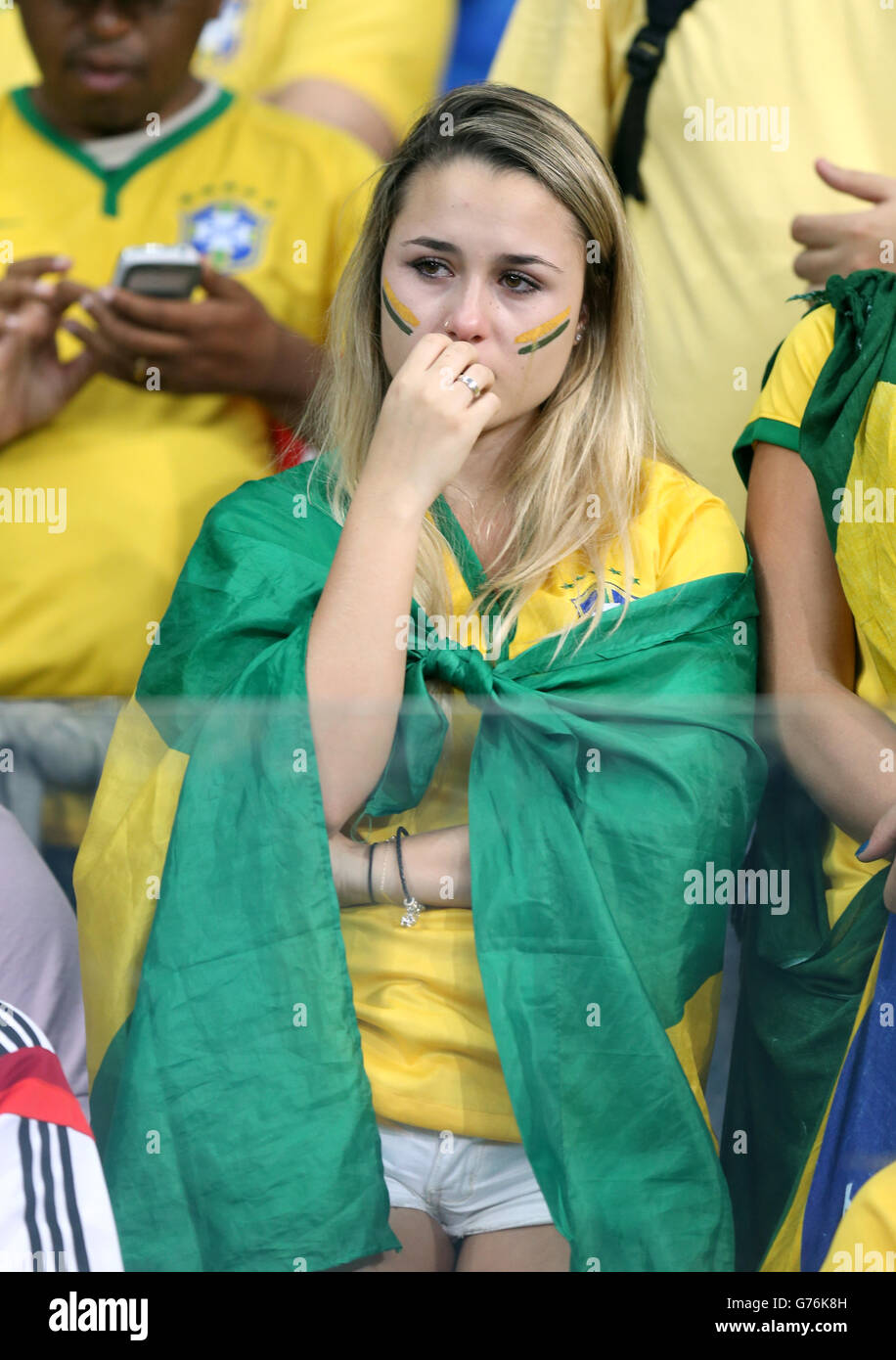 Soccer FIFA World Cup 2014 Semi Final Brazil v Germany Estadio