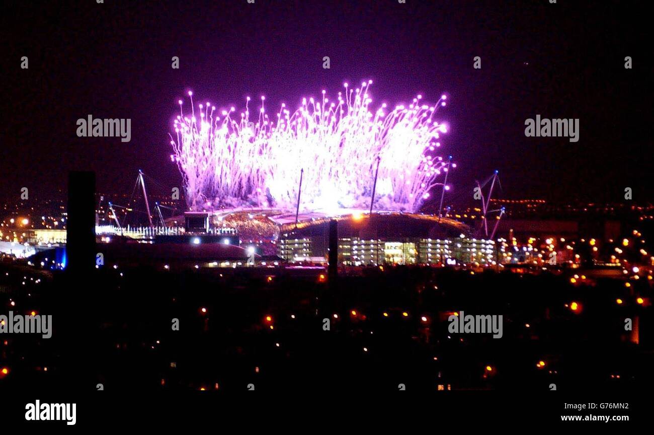 Manchester city stadium fireworks hires stock photography and images
