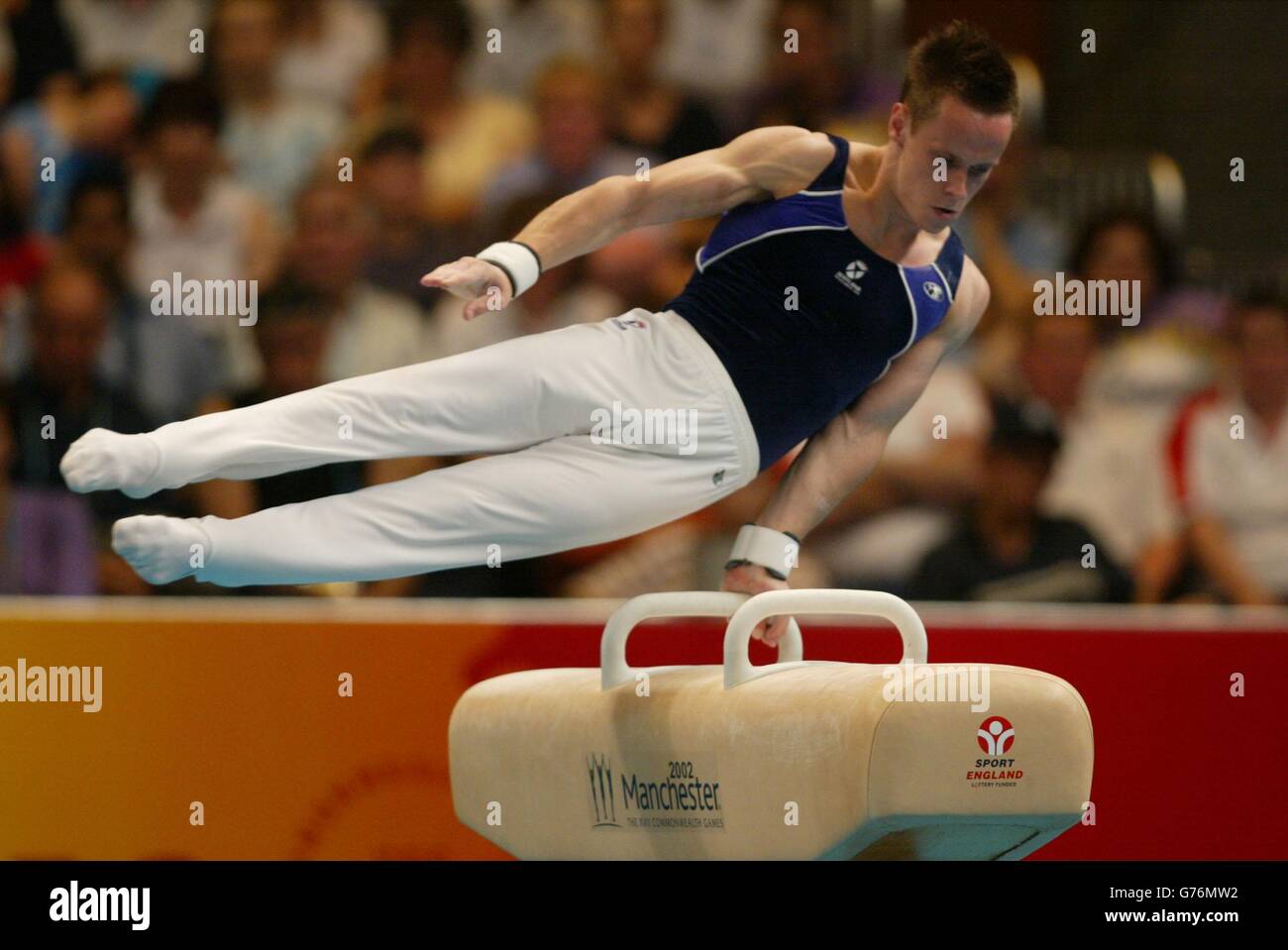 Gymnastics Commonwealth Games. Scotland's Baz Collie during the Final