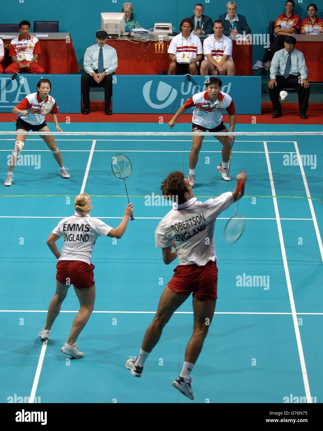 Team Badminton - England v Singapore Stock Photo - Alamy