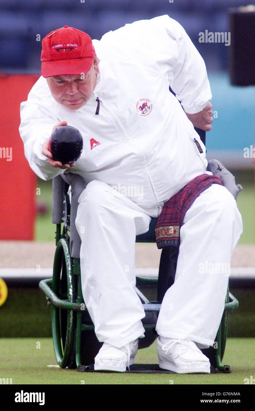 Commonwealth games disabled lawn bowls hires stock photography and