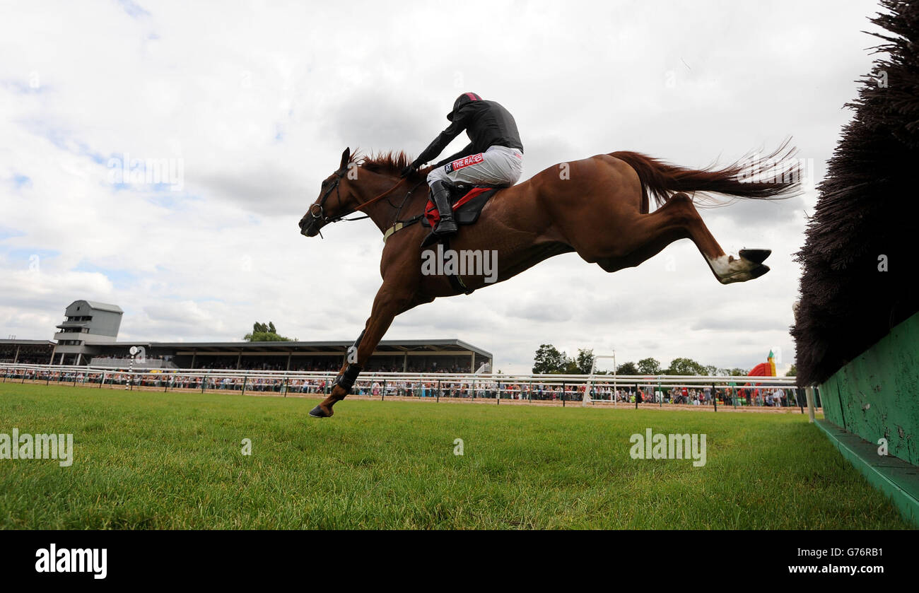 Horse Racing Family Fun Day Southwell Racecourse Stock Photo Alamy