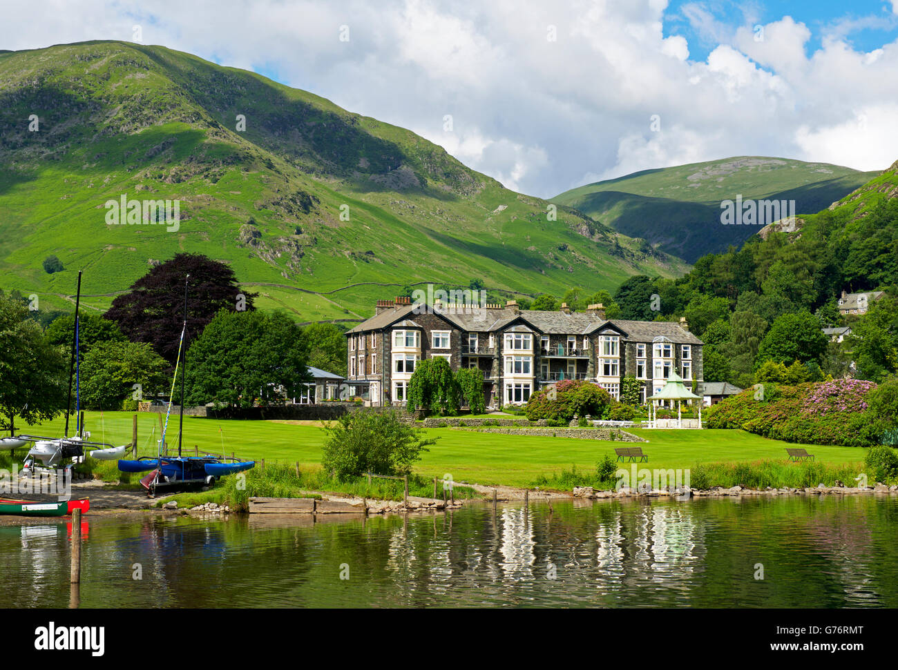 The Inn on the Lake, Glenridding, Lake District National Park, Cumbria, England UK Stock Photo