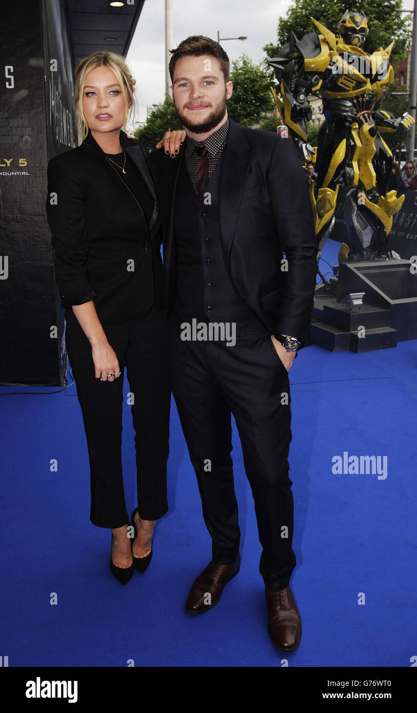 Jack Reynor and MTV presenter Laura Whitmore attend the Irish premiere of Transformers Age Of