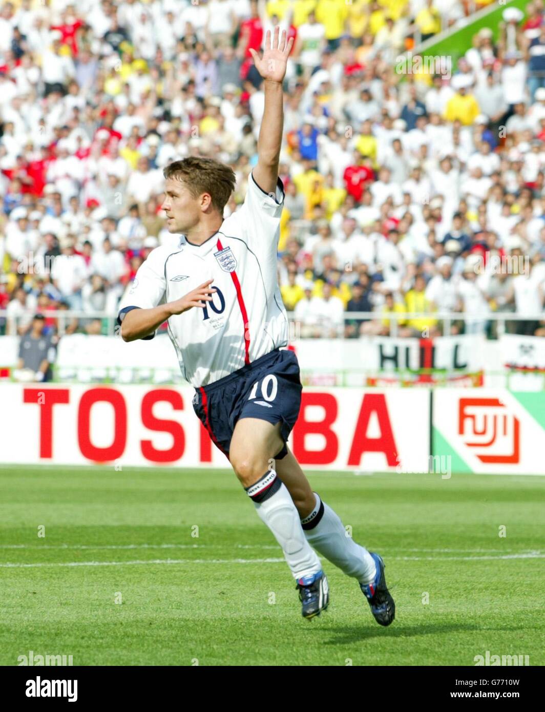 England v Brazil - Michael Owen Stock Photo - Alamy