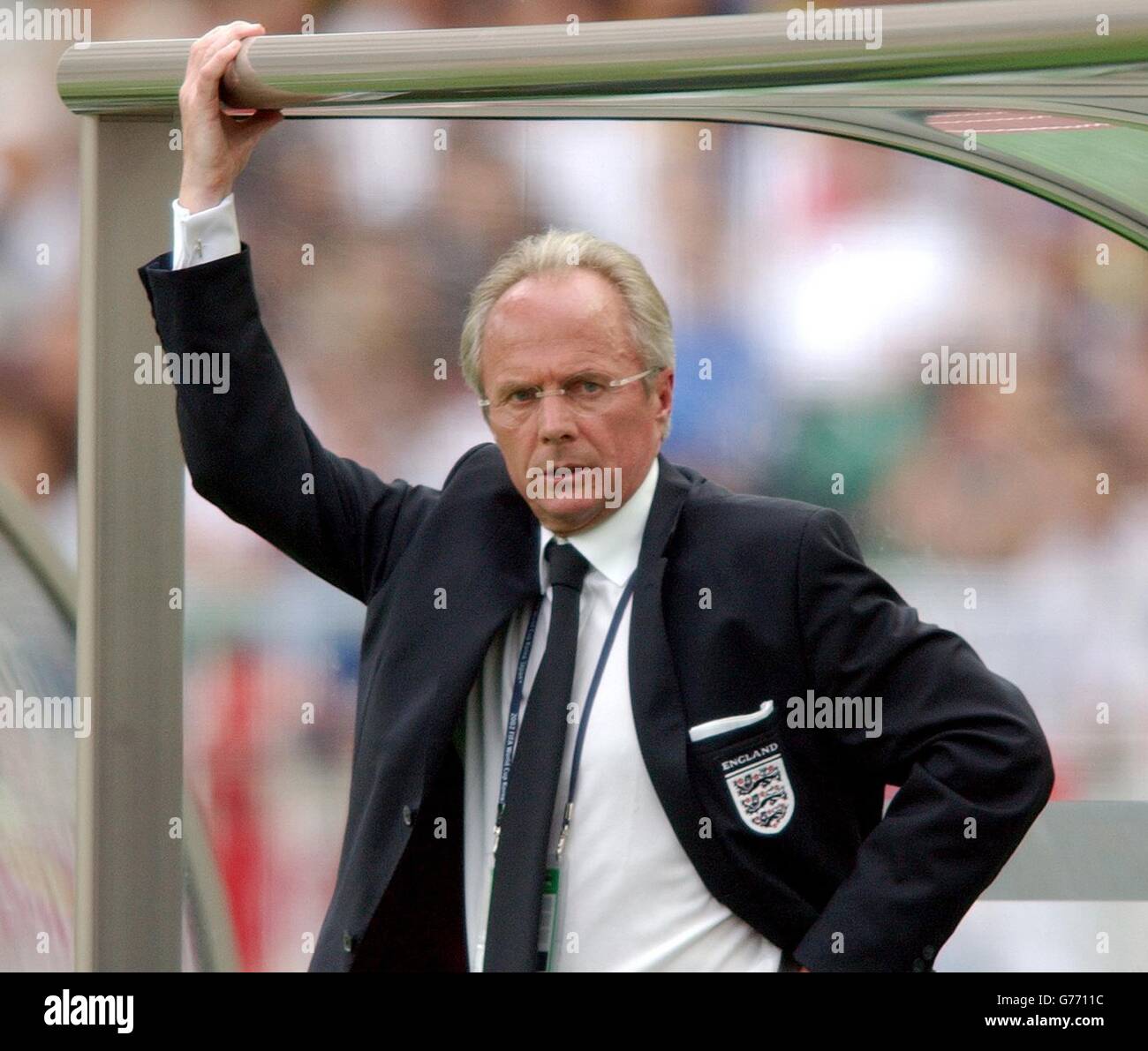 England v Brazil - England coach Sven-Goran Eriksson Stock Photo - Alamy