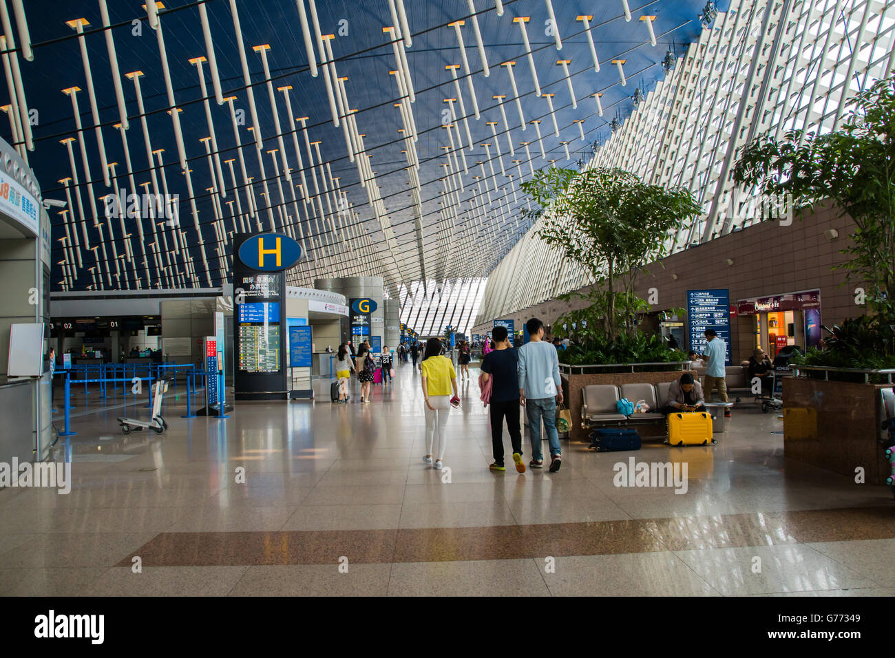 Shanghai Pudong International Airport, China, Departure Terminal B ...