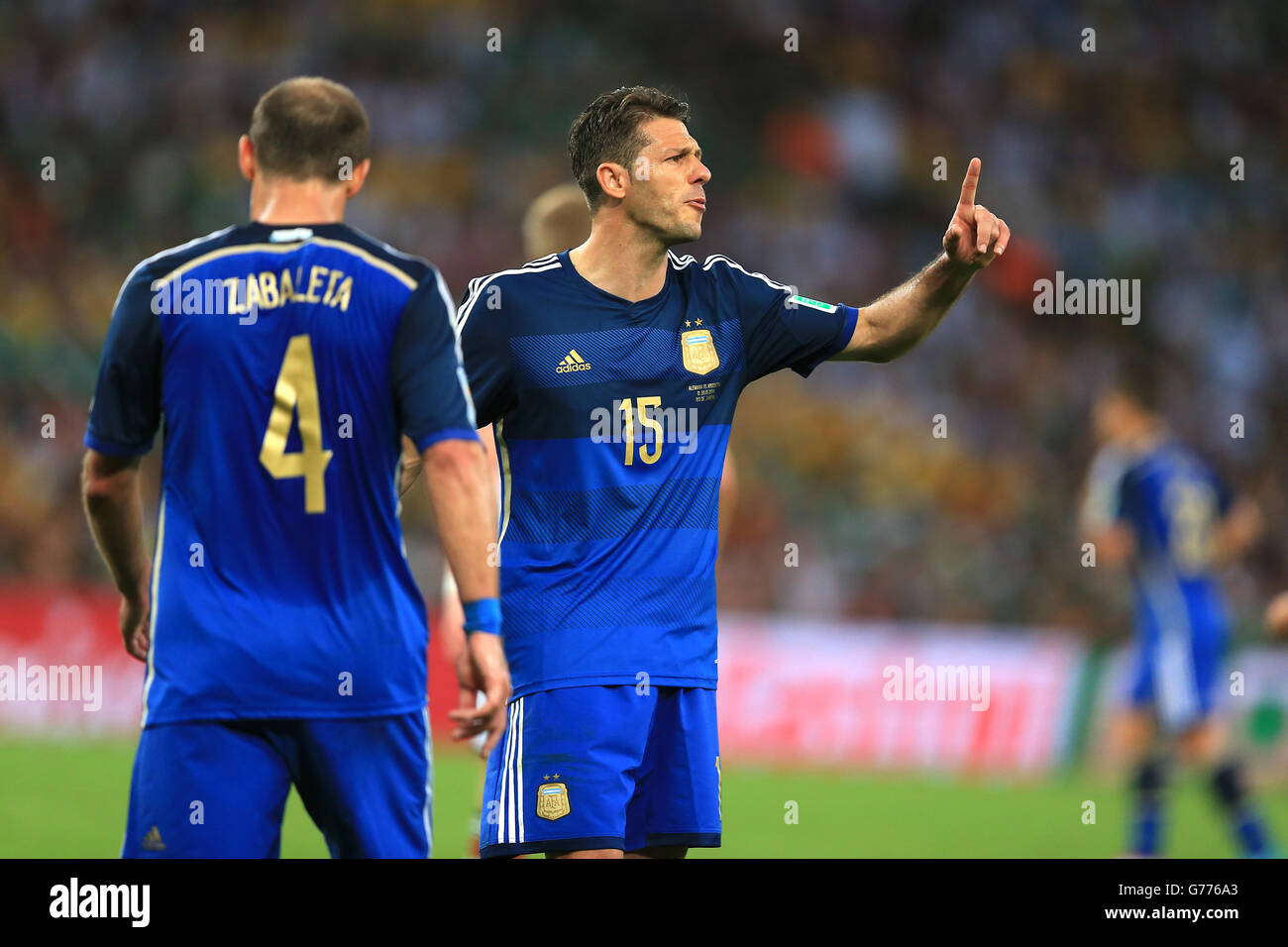 Soccer - FIFA World Cup 2014 - Final - Germany v Argentina - Estadio do Maracana. Argentina's Martin Demichelis Stock Photo