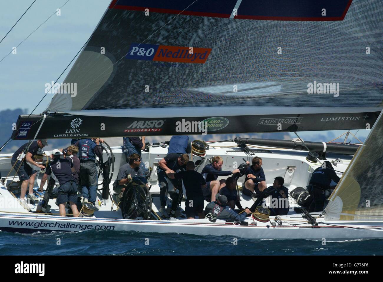 Britain's America's Cup yacht Stock Photo