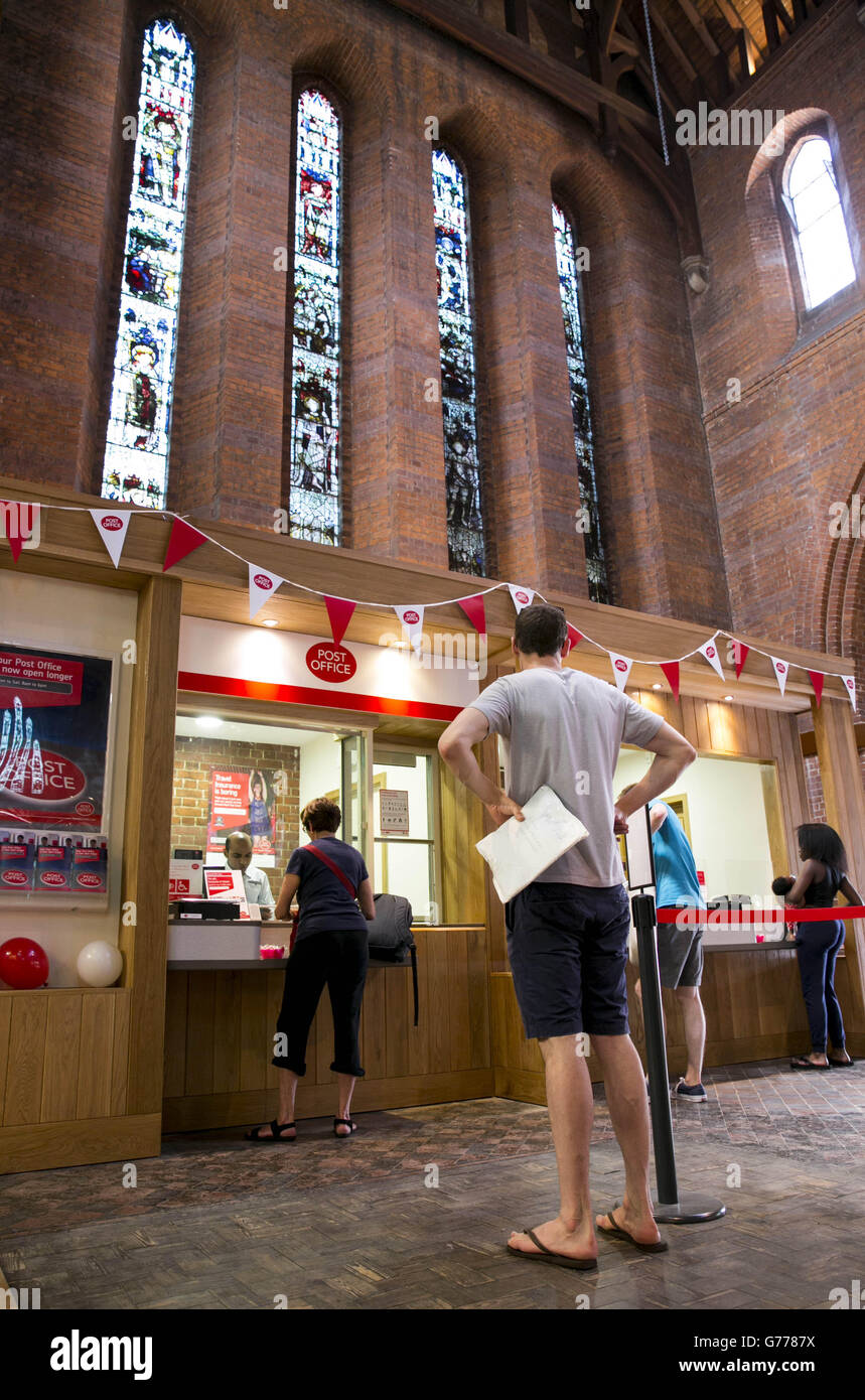Post Office in church Stock Photo Alamy